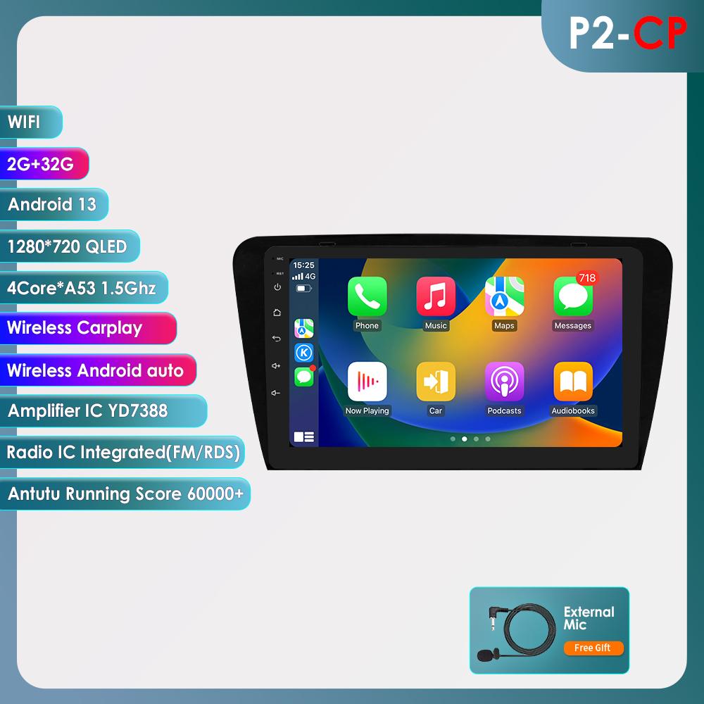 Car Stereo for SKODA Octavia 3 2013-2018 Wireless Carplay Autoradio Multimedia Player GPS Navigation 6115 Intelligent Systems 4G RDS