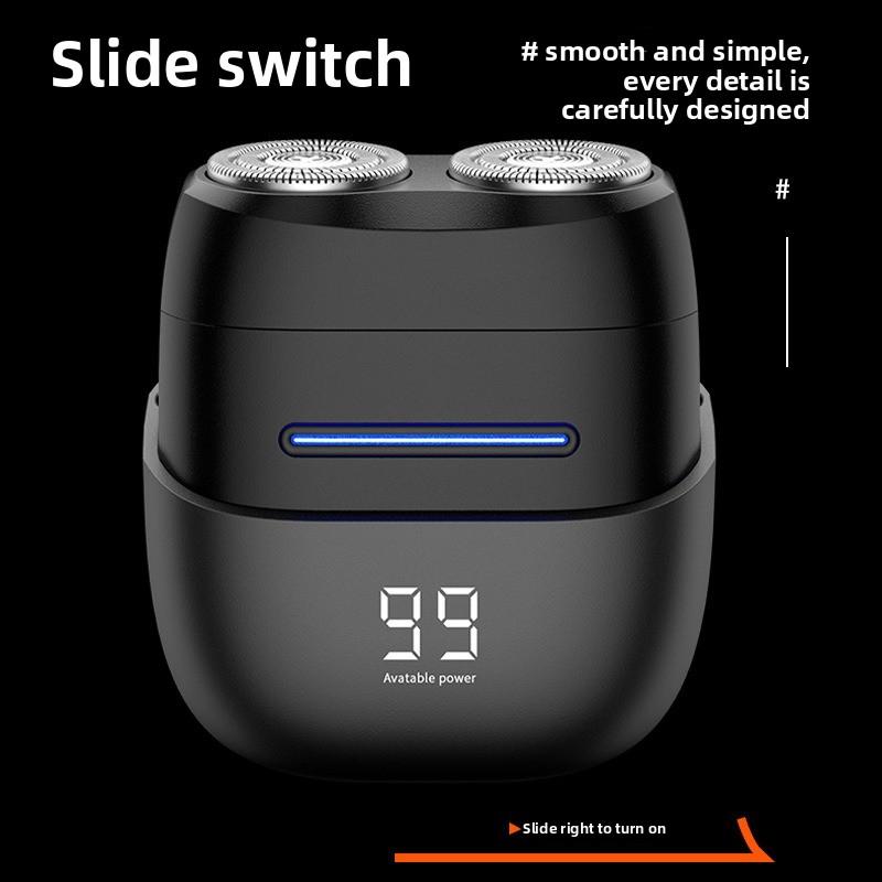 Portable Magnetic Suction Electric Shaving Kit, Mini Men's Beard Trimmer, Rechargeable Washable Beard Knife