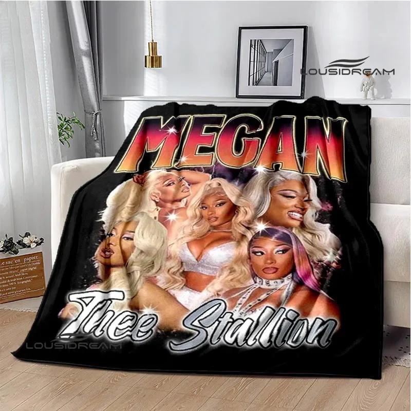 Плед рэперши Megan Thee Stallion Фланелевый Теплые одеяла Мягкий и удобный плед постельные принадлежности покрывало Подарок на день рождения