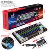 68-key Green Axis Red Axis Mechanical Keyboard Dual Color RGB Multiple Backlit Key Line Separation