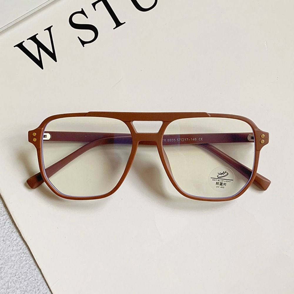 Retro Glasses Trendy Fashionable Stylish Retro Computer Glasses For Eye Strain Relief Square Eyeglasses Digital Eye Strain Retro
