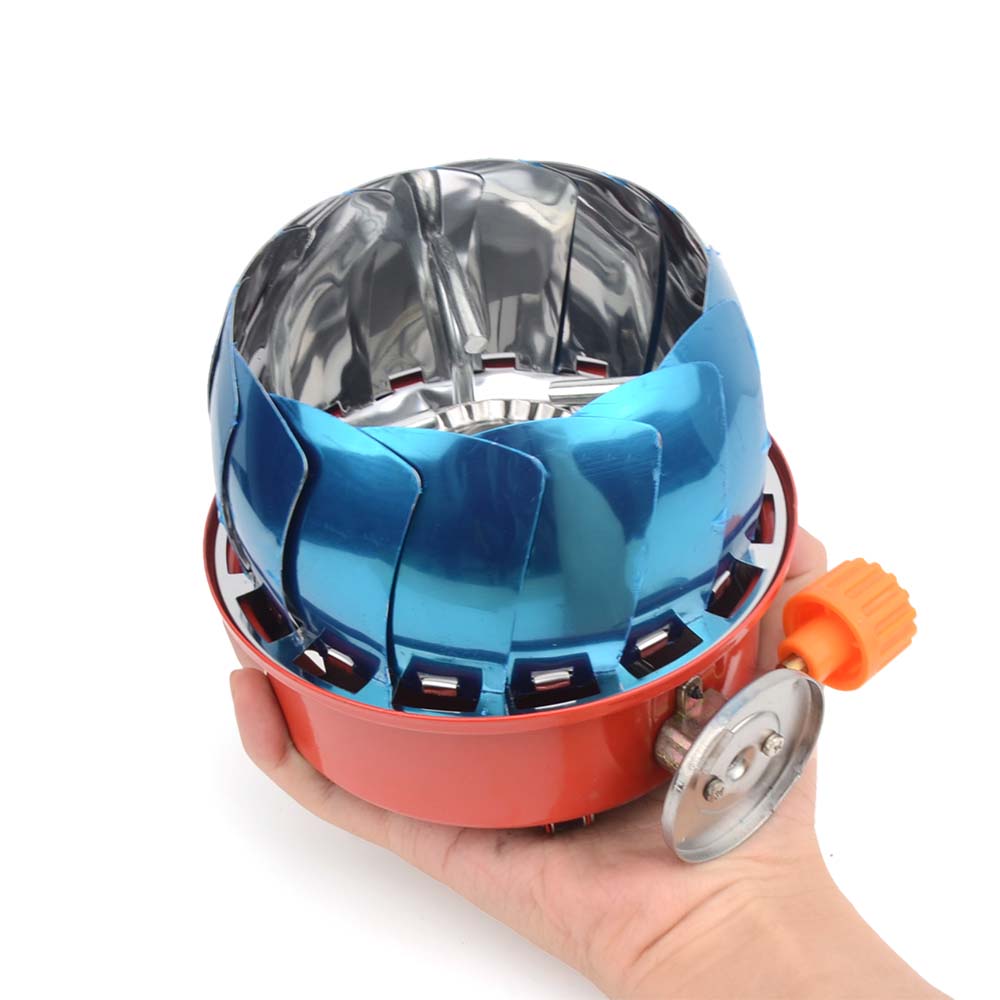 2800 Вт ветрозащитная портативная уличная газовая плита для кемпинга, горелка для пикника с сумкой для хранения для походов