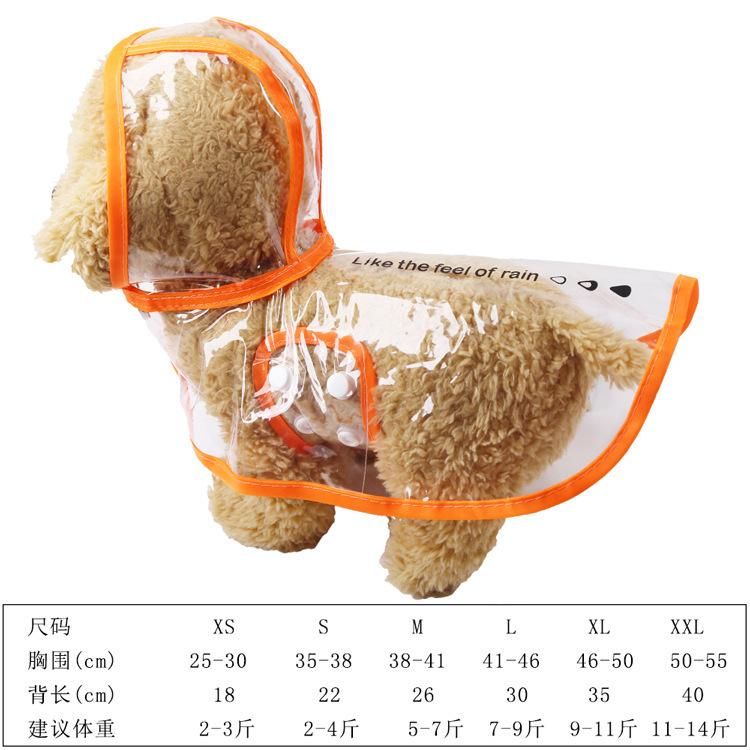 Прозрачный дождевик для собак, одежда для четвероногих динозавров, все включено, товары для животных, дождевик для животных, товары для кошек, весна и лето