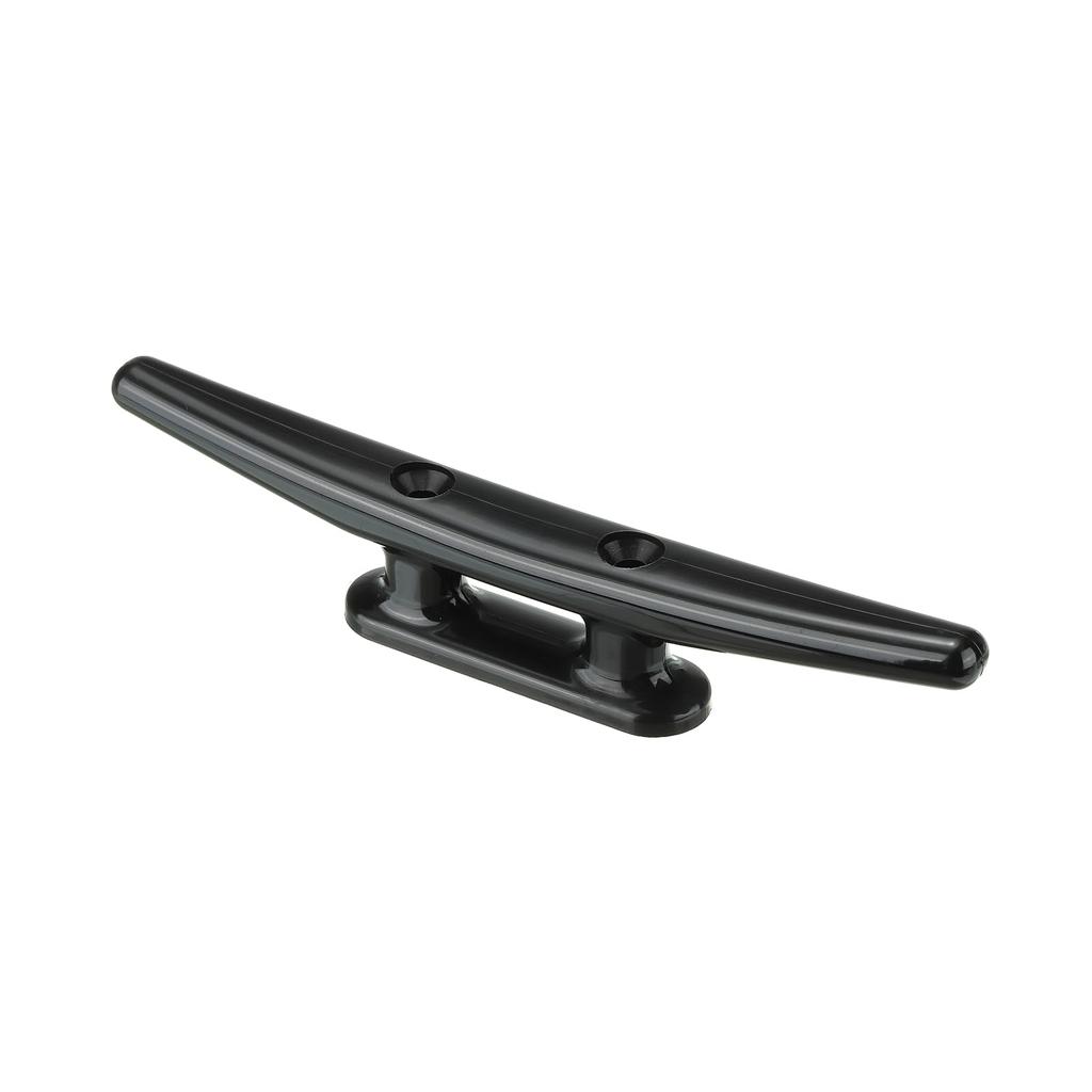 PATIKIL 202mm Nylon Boat Dock Cleat Kayak Small Rope Tie Cleat Dock Marine Deck Boat Canoe Kayak Decoration Black