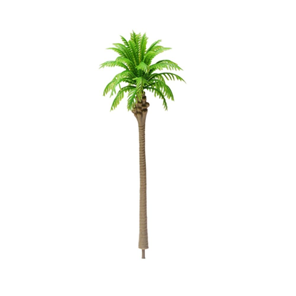 5Pcs Stereoscopic Coconut Palm Tree Miniature Plastic Coconut Micr Landscape  Desktop Decoration