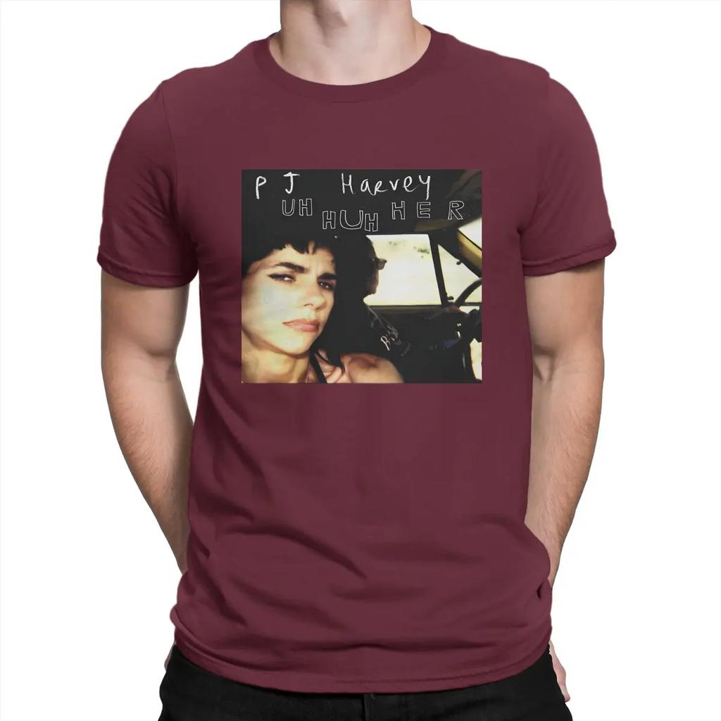 Vintage PJ HARVEY T-Shirts for Round Collar Pure Cotton T Shirts PJ Harvey Short Sleeve Tee Shirt 4XL 5XL Tops Unisex