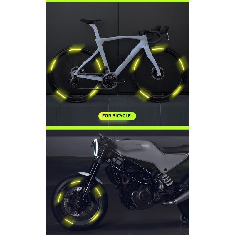 Car Wheel Hub Reflective Stickers Tire Rim Luminous Car Styling For Kia Sauer CUB CEED Cerato Forte K8 K900 Optima Picanto RIO VG Ray EV Venga