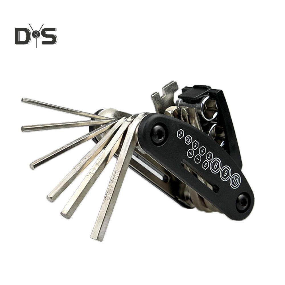 Многофункциональный набор инструментов для ремонта велосипеда Super Wind 16 в 1, шестигранная спица, отвертка для велосипеда
