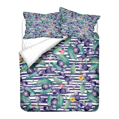 Grapes Wine Blueberry Rose Flower Bedding Duvet Doona Quilt Cover Holiday Gift