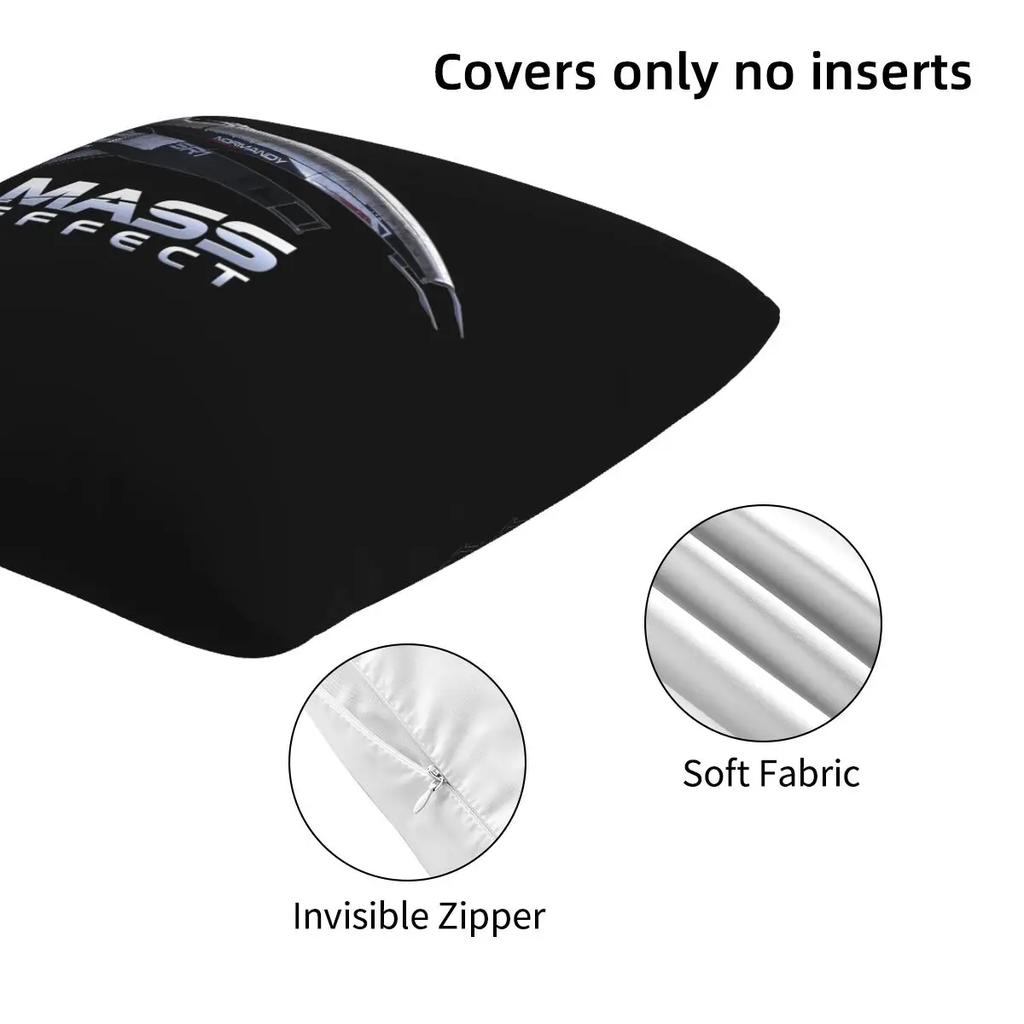 Mass Effect Normandy Sr1 2 Pcs Square Pillowcase Pillow Cover Cushion Decor Comfort Throw Pillow For Home Sofa
