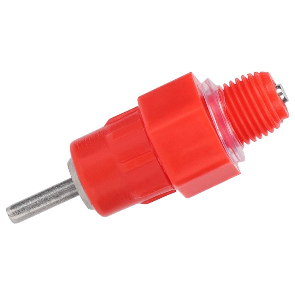50Pcs 304 Stainless Steel Poultry Drinker Nipple PP Red Chicken Water Drinker Corrosion Resistant Rust Proof