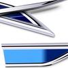 CGT1 Car Body Fender Side Metal Chrome Knife Side Emblem Badge Decals 3D Sticker For Skoda Superb VRS S VII Rapid Fabia 1 2 Kodiaq