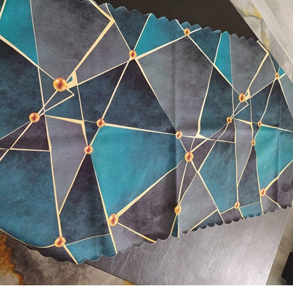 Бархатная ткань с цифровой печатью, дорожка 40 x 135 см