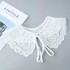 Fake Collar Shawl Womens Doll False Collar Floral Hollow Out Half Shirt Necklace Shawl Removable Shirt Detachable Collar