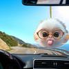 Adorable Glasses Monkey Cartoon Animal Acrylic Flat 2D Pendant for Rearview Mirrors, Keychains, Backpacks and Home Decor, Ideal Gifts for Halloween