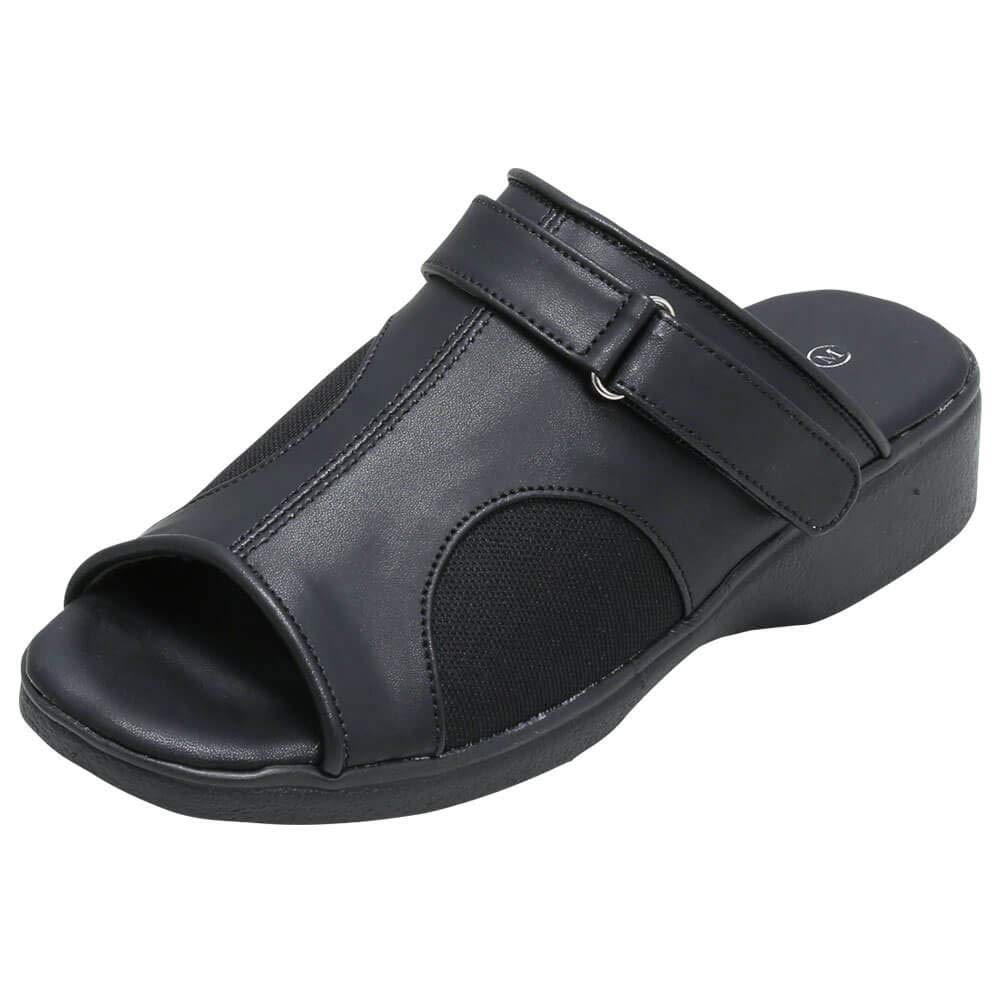 Nursery Wide Nursery Suitable for Bunions and Nurse Office Medical and Size 9464306A 2-Way Sandals, Hamstrings, Sandals, Nursing, L, Black,