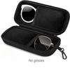 Hard Shell Eyeglasses Case Shockproof Double Compartment Case  Travel Accessory
