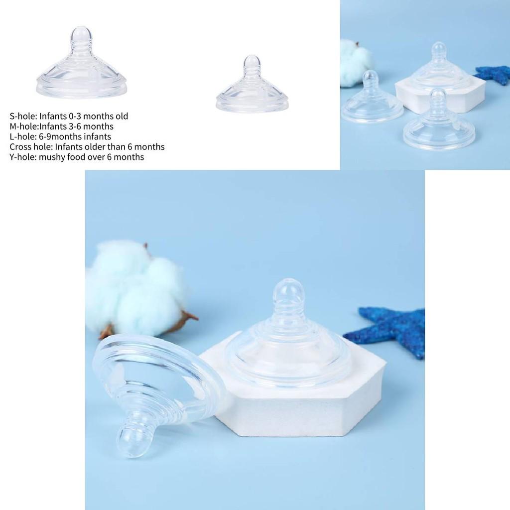 Bpa Free Wide Mouth Nipple For Medium Clear Silicone