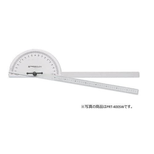 Niigata Seiki SK Protractor No. 1000, Made In Japan, with Rod Graduations, Silver Finish, Two Rods, PRT-1000SW
