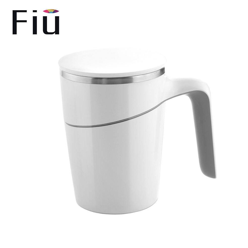 Fiu 470ml Elegant Non-fall Insulation Suction Water Tea Coffee Cup Mug White Innovation Magic