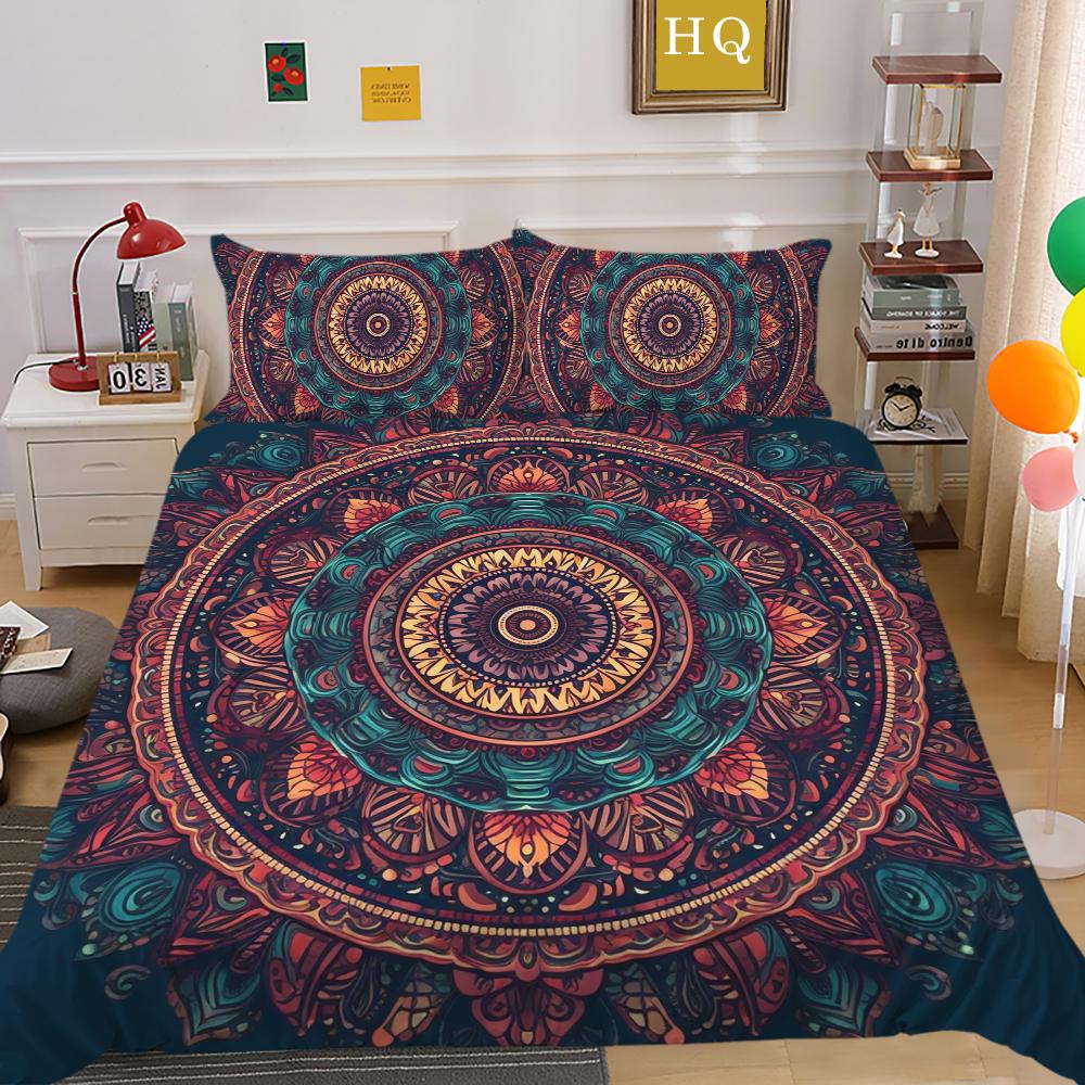 Mandala Printed Home Bedding Set Fashion Design Duvet Cover Set Single Double Size Comforter Cover Sets