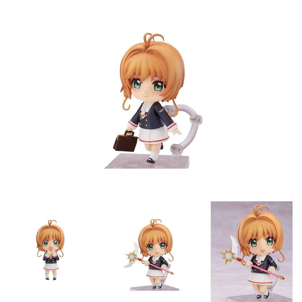 Cute Cardcaptor Sakura Q Version Collectible Pvc Figurine With Flexible Pose Options