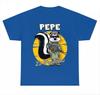 Пепе Ле Пью Пью Футболка синяя футболка с коротким рукавом Все размеры BL1072