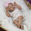 BZDOLL 48 CM 19inch Asleep Reborn Baby Doll Toys for Girl Soft Vinyl Limbs Cloth Body Bebe Lifelike Handmade Humanoid Dolls Play House Bedtime Toy