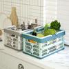 Thickened Folding Storage Basket Stackable Collapsible Storage Crate Plastic Storage Box  Camping