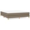 3144195 vidaXL Divan Bed with Mattress Taupe 180x200 Cm Fabric