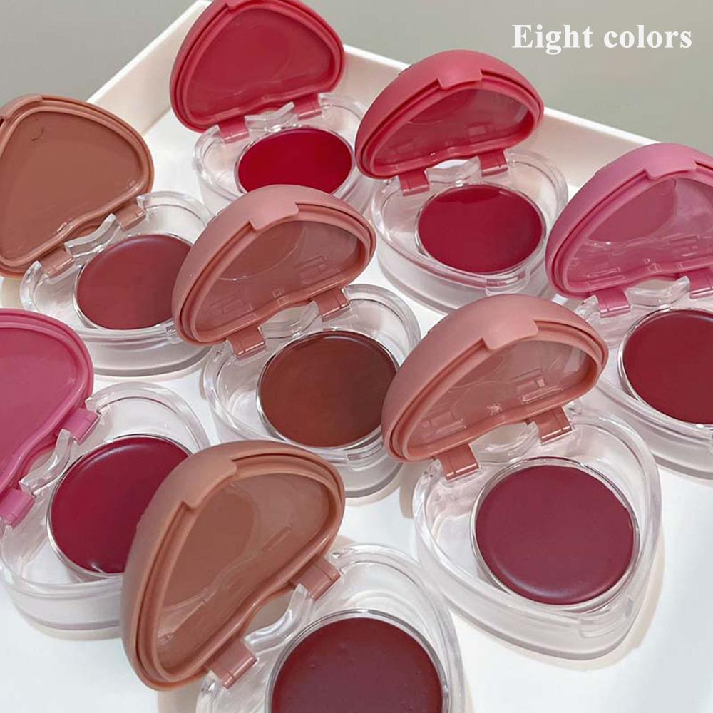 Губная помада для губ и щек двойного назначения HERORANGE Natural All-match Matte Monochrome Blush Cream с кисточкой