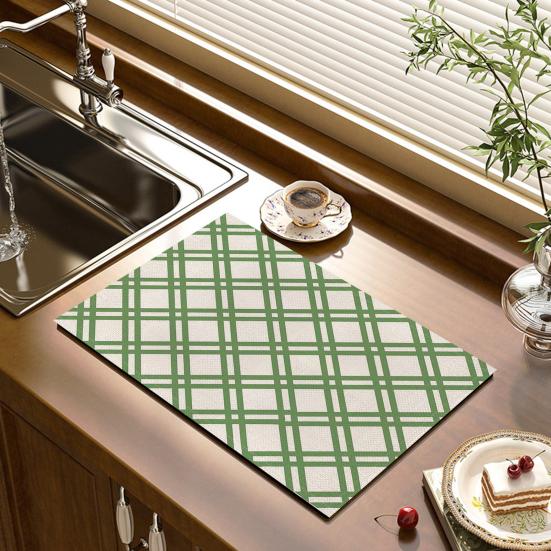 Настольный коврик для кофейной чашки, коврик для кофейной чашки, супер мягкий износостойкий коврик для чаши с изысканным узором, коврик для столовой посуды, декор для столовых приборов