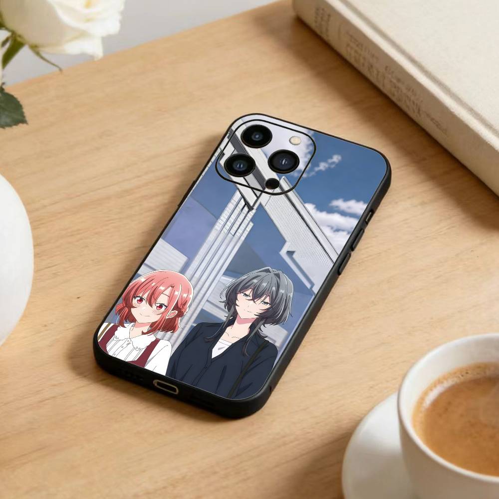 Чехол для телефона Asanagi Yori и Kino Himari Для iPhone 17 16 15 14 13 12 Max Plus Силиконовый Черный Чехол