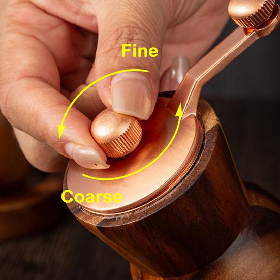 Ручная мельница для перца, современная ручная мельница с корпусом из акации, металлической ручкой, керамическими лезвиями, ретро-мельница для соли для кухни