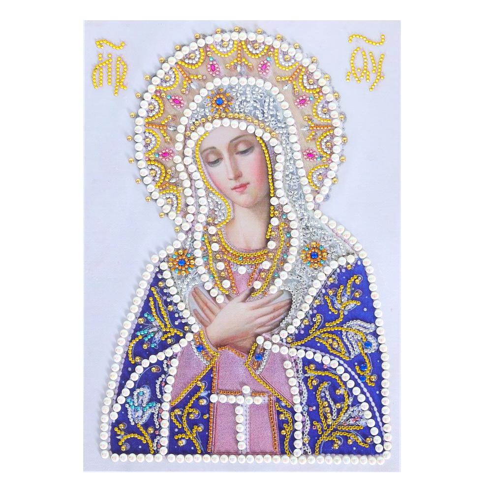 5D Diy Diamond Painting Religious Figure Special-Shaped Diamond Imitation Cross Stitch Style Home Decoration Crafts
