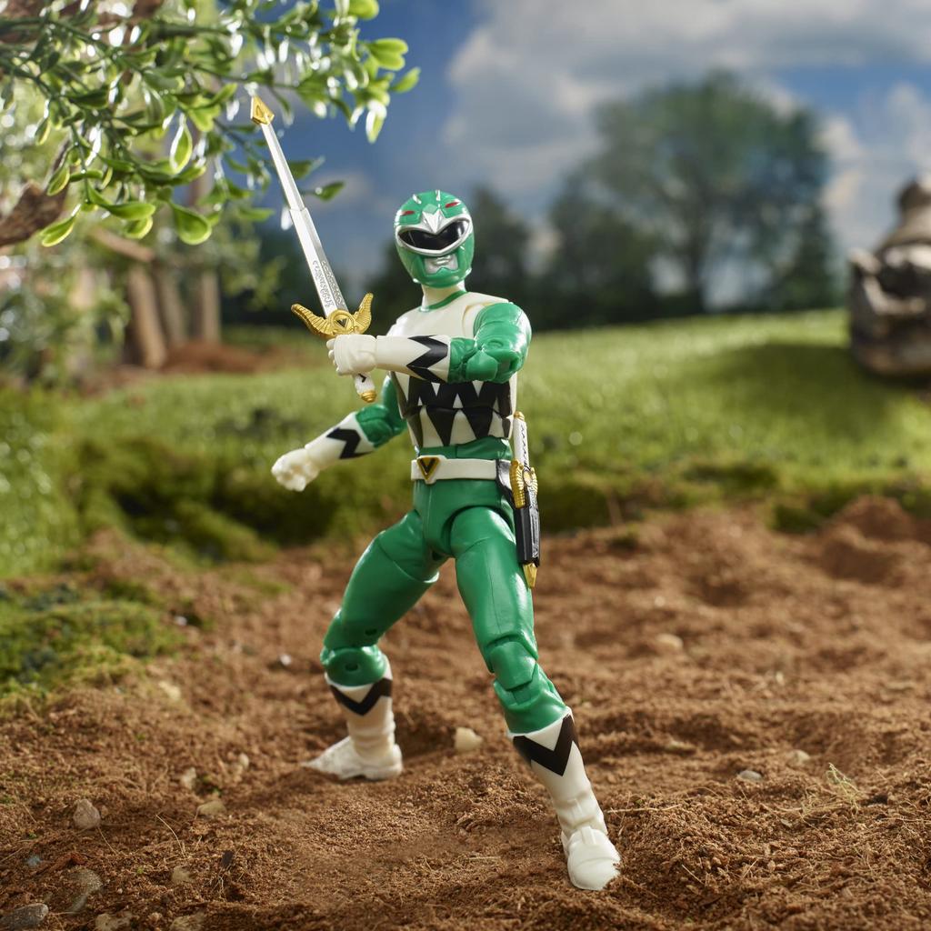 Power Rangers Lightning Collection Lost Galaxy Зеленый Рейнджер 6-дюймовая Премиальная Коллекционная Фигурка Игрушка с Аксессуарами, для Возраста от 4 лет, F4509