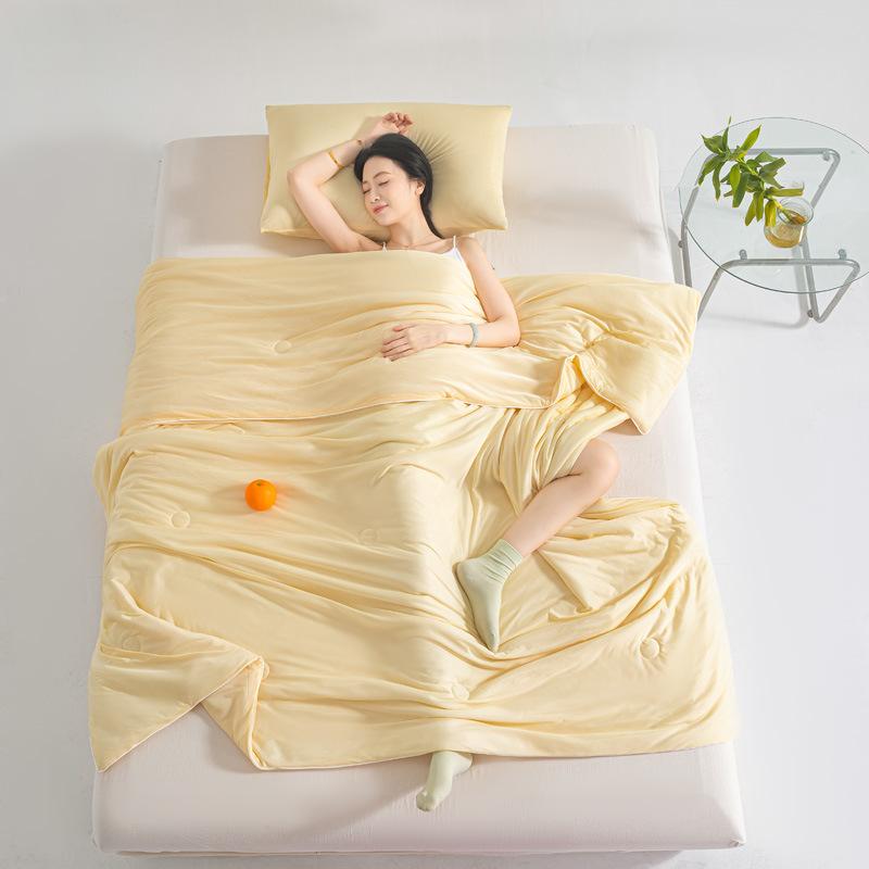Однокомпонентное летнее одеяло из ледяного шелка, замороженное кондиционерное тонкое одеяло, студенческое общежитие, одеяло для машинной стирки