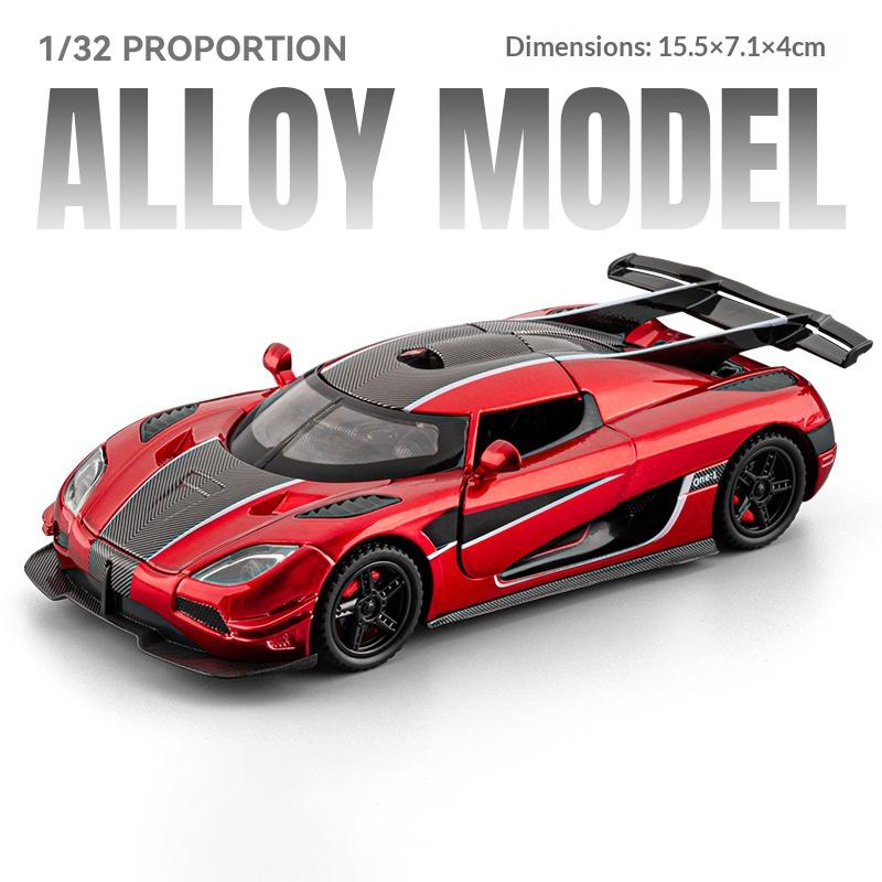 1:32 Koenigsegg ONE 1 Симуляция Сплав Литье под давлением Суперкар, Игрушечная гоночная машина для мальчиков, Коллекция моделей автомобилей, Украшение, Подарок