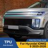 Для Hyundai IONIQ 9 2025-2026 Дымчато-черный Высокоглянцевый Предварительно вырезанный ТПУ Защитная пленка для фар PPF Антицарапающая Виниловая обертка Комплект чехлов