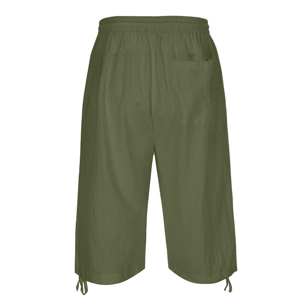 Мужские летние повседневные спортивные брюки из хлопка и конопли Повседневные брюки