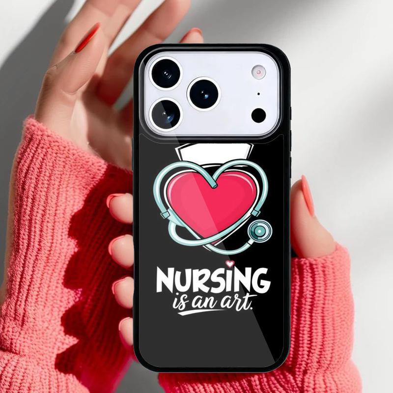Смешной чехол для телефона I Love Nursing для iPhone 17 16 15 14 13 Pro Max Задняя крышка для 12 11 Pro Coque