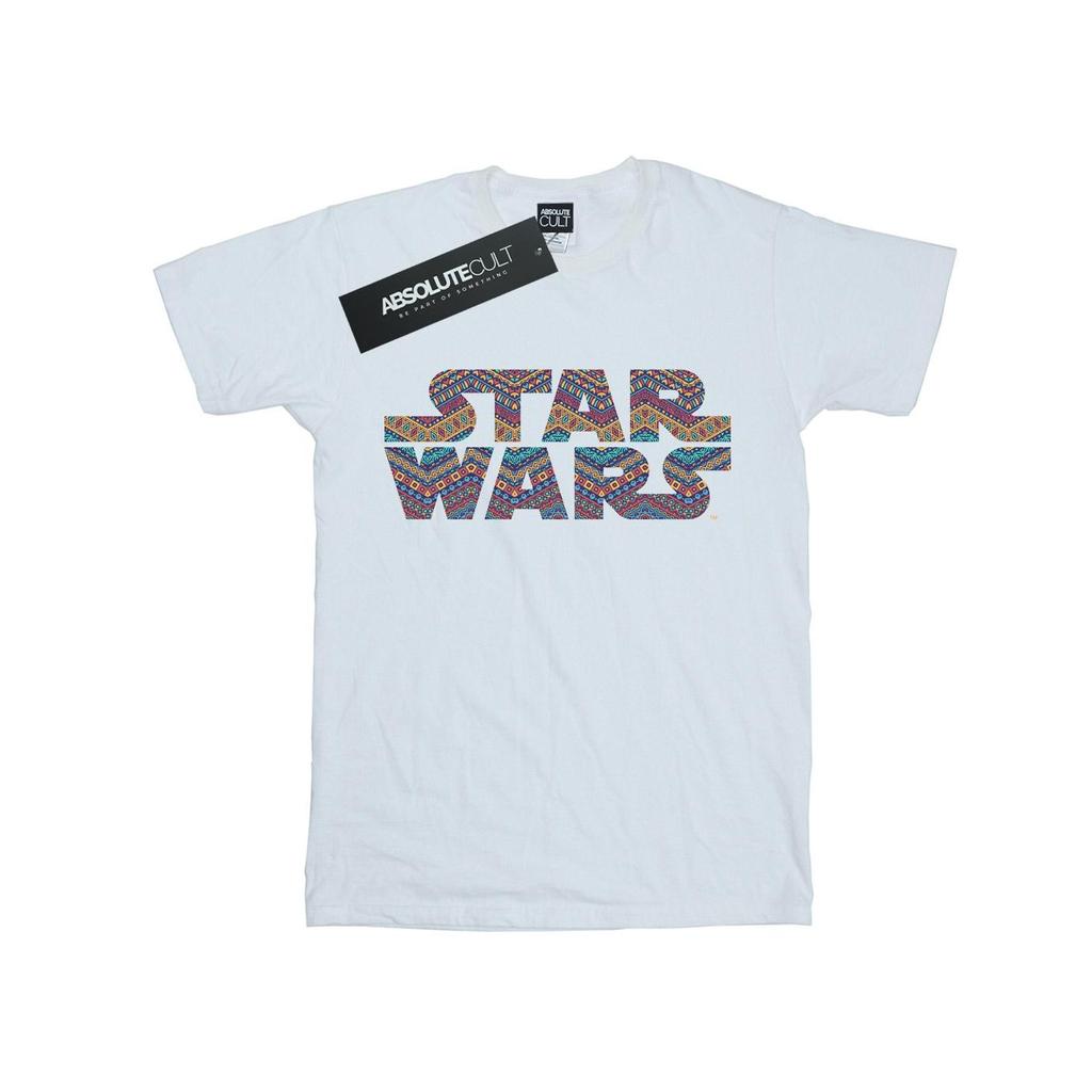 Star Wars Mens Colour Aztec Logo T-Shirt