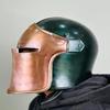 Шлем Барбута Средневековый Рыцарь 18ga Мягкая Сталь LARP Косплей Костюм на Хэллоуин Шлем Воина Барбута с забралом в двух тонах