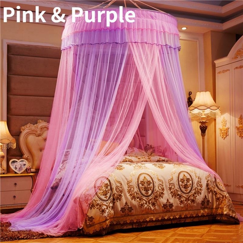 НОВЫЙ Европейский купольный потолок, москитная сетка, шифрование, усиленная круглая занавеска для кровати принцессы, дворец для двойной кровати, мантия 1,8 м