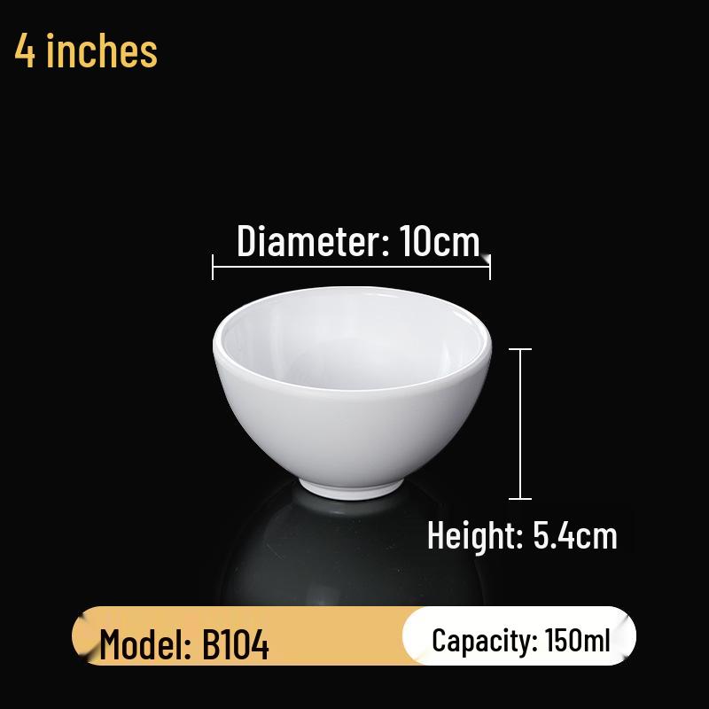 Набор квадратных меламиновых мисок: Идеально для хот-пота, соусов, риса, каши и супа - для коммерческого и ресторанного использования.