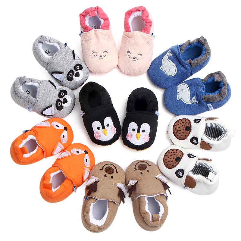 Cute Spring Baby Casual Cotton Shoes Anti-slip First Walkers Newborns Shoes