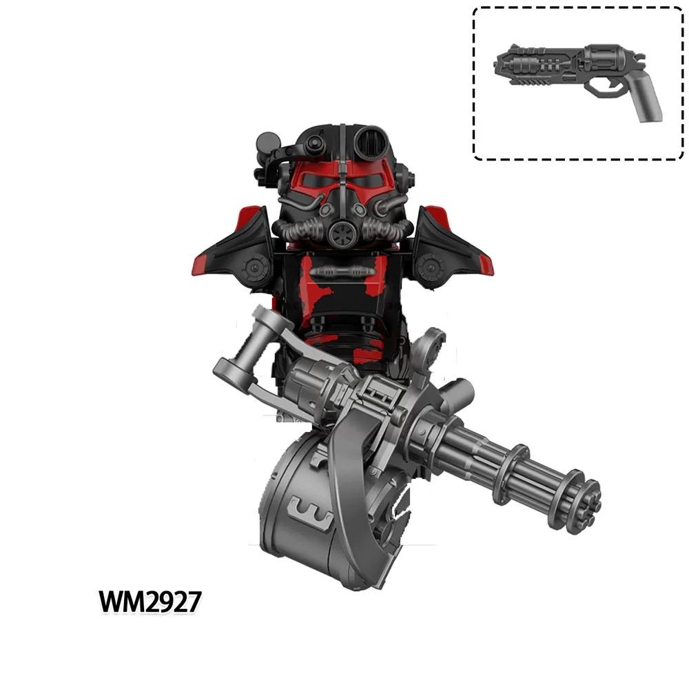 WM2924 Мехи Солдаты Кирпичи пулемет MOC Пазл Мини Фигурки Совместимые Строительные Блоки Игрушки Детские Подарки на День Рождения