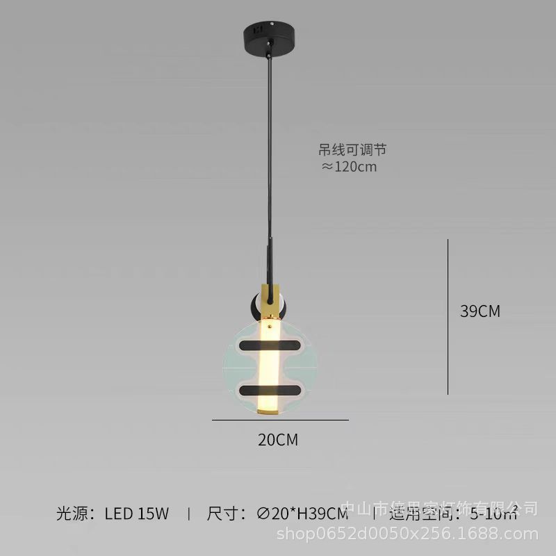 Итальянский дизайн геометрический подвесной светильник Модное искусство подвесной цветной свет Современный интерьер Кухня Гостиная Ресторан спальня