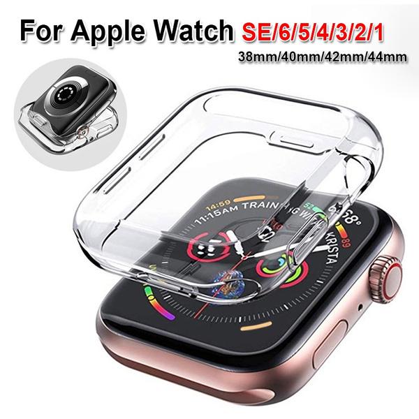 Чехол для Apple Watch Ultra/8/7/6/SE/5/4/3/2 42 мм 38 мм, мягкий чехол из ТПУ для защиты экрана для IWatch 4 44 мм 40 мм 49 мм