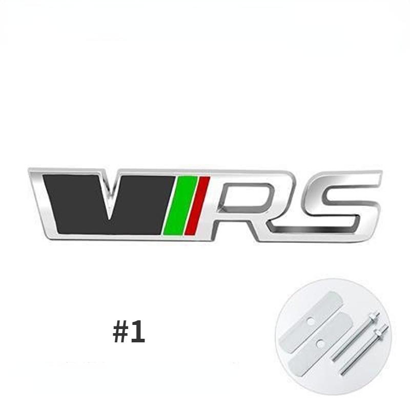 Модификация автомобиля VRS Металлическая наклейка для автомобиля Автомобиль в сети Стандартный трехмерный хвост кузова Стандартные декоративные аксессуары Декоративные наклейки